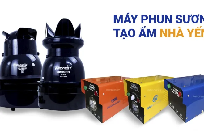 05 Máy phun sương tạo ẩm nhà yến được chuyên gia khuyên dùng